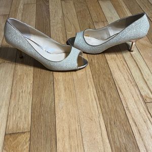 Covington Gold Sparkly Heels Size 10